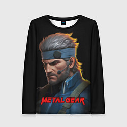 Лонгслив женский Веном Снейк из игры Metal gear, цвет: 3D-принт