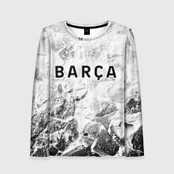 Лонгслив женский Barcelona white graphite, цвет: 3D-принт