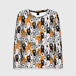 Женский лонгслив Кошачьи лапы