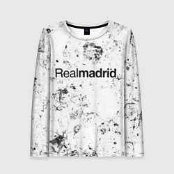 Лонгслив женский Real Madrid dirty ice, цвет: 3D-принт