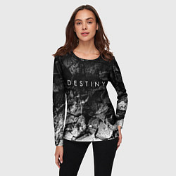 Лонгслив женский Destiny black graphite, цвет: 3D-принт — фото 2