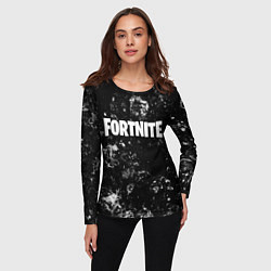 Лонгслив женский Fortnite black ice, цвет: 3D-принт — фото 2