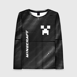 Лонгслив женский Minecraft metal game lines, цвет: 3D-принт