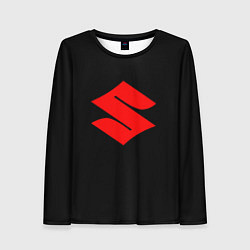 Лонгслив женский Suzuki red logo, цвет: 3D-принт