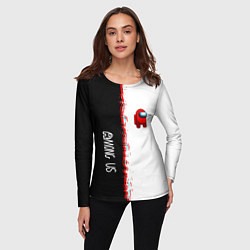 Лонгслив женский Among us предатель, цвет: 3D-принт — фото 2