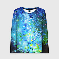 Женский лонгслив Млечный путь и звездное небо