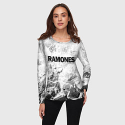 Лонгслив женский Ramones white graphite, цвет: 3D-принт — фото 2