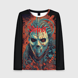Лонгслив женский Slipknot в маске, цвет: 3D-принт