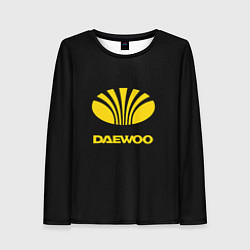 Лонгслив женский Daewoo logo yellow, цвет: 3D-принт