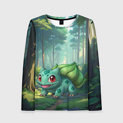 Лонгслив женский Bulbasaur pokemon, цвет: 3D-принт