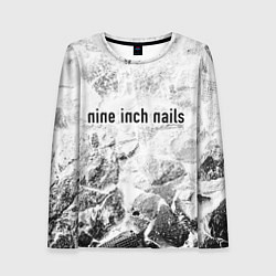 Лонгслив женский Nine Inch Nails white graphite, цвет: 3D-принт
