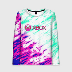 Лонгслив женский Xbox краски текстура игры, цвет: 3D-принт