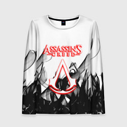 Женский лонгслив Assassins Creed огненное лого гейм