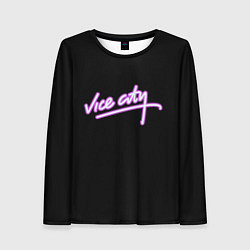 Женский лонгслив Vice city logo neon