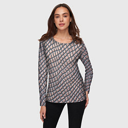Лонгслив женский Кожаный принт, цвет: 3D-принт — фото 2