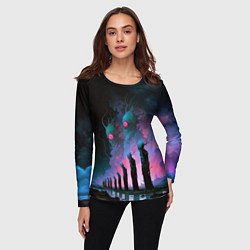 Лонгслив женский Инопланетные монстры, цвет: 3D-принт — фото 2