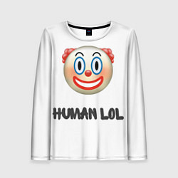 Женский лонгслив Human Fall Clown