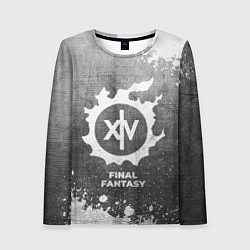 Лонгслив женский Final Fantasy - grey gradient, цвет: 3D-принт