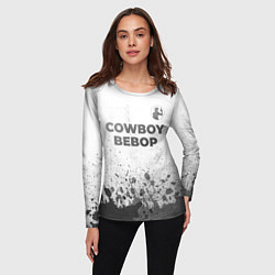 Лонгслив женский Cowboy Bebop - white gradient посередине, цвет: 3D-принт — фото 2
