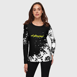 Лонгслив женский Cyberpunk 2077 japan, цвет: 3D-принт — фото 2
