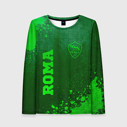 Женский лонгслив Roma - green gradient вертикально