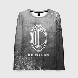 Лонгслив женский AC Milan - grey gradient, цвет: 3D-принт