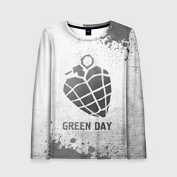 Лонгслив женский Green Day - white gradient, цвет: 3D-принт