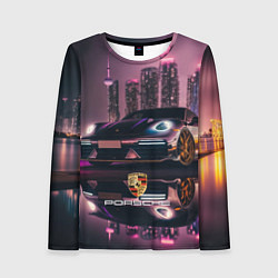 Лонгслив женский Porshe night city, цвет: 3D-принт