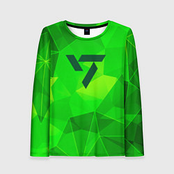 Лонгслив женский Seventeen green poly, цвет: 3D-принт