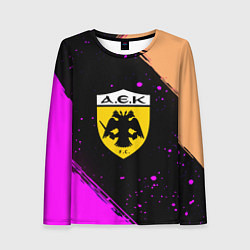 Женский лонгслив AEK fc geometry splash