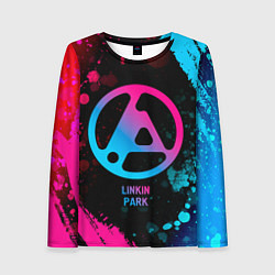 Лонгслив женский Linkin Park 2024 - neon gradient, цвет: 3D-принт