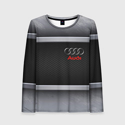 Женский лонгслив Audi metal texture