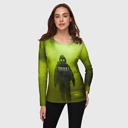 Лонгслив женский Stalker кислотный туман, цвет: 3D-принт — фото 2
