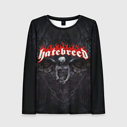 Лонгслив женский Hatebreed hardcore, цвет: 3D-принт