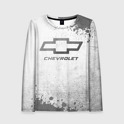 Лонгслив женский Chevrolet - white gradient, цвет: 3D-принт