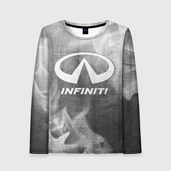 Лонгслив женский Infiniti - grey gradient, цвет: 3D-принт