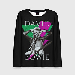 Лонгслив женский David Bowie - hand goggles, цвет: 3D-принт