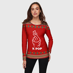 Лонгслив женский K Pop new year, цвет: 3D-принт — фото 2