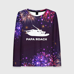 Лонгслив женский Праздничный Papa Roach, цвет: 3D-принт