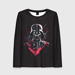 Лонгслив женский Darth Vader on black, цвет: 3D-принт