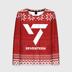 Лонгслив женский Новогодний Seventeen, цвет: 3D-принт