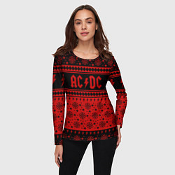 Лонгслив женский ACDC christmas sweater, цвет: 3D-принт — фото 2