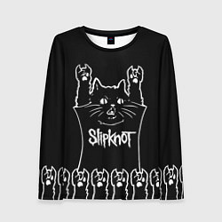 Лонгслив женский Slipknot: cat rock, цвет: 3D-принт