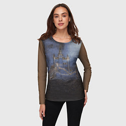 Лонгслив женский Замок принцессы, цвет: 3D-принт — фото 2