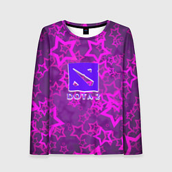 Женский лонгслив Dota2 звёзды неон