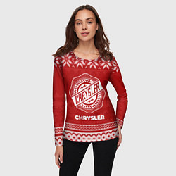 Лонгслив женский Новогодний Chrysler, цвет: 3D-принт — фото 2