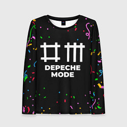 Лонгслив женский Depeche Mode конфети, цвет: 3D-принт