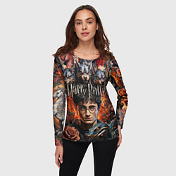 Лонгслив женский Гарри Поттер и мифические существа, цвет: 3D-принт — фото 2