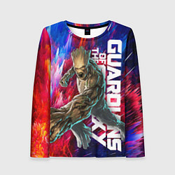 Лонгслив женский Guardians of the galaxy - Groot and Rocket, цвет: 3D-принт