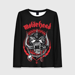 Лонгслив женский Motorhead skull, цвет: 3D-принт